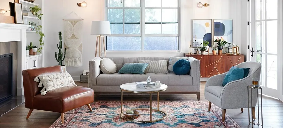 modern inviting living room